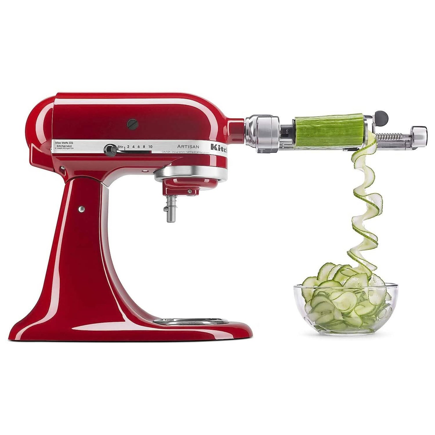 KitchenAid Spiralschneider Plus mit 7 Klingen, zum Schälen, Entkernen und Schneiden