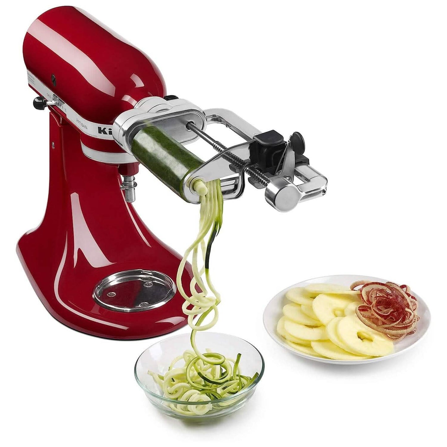 KitchenAid Spiralschneider Plus mit 7 Klingen, zum Schälen, Entkernen und Schneiden
