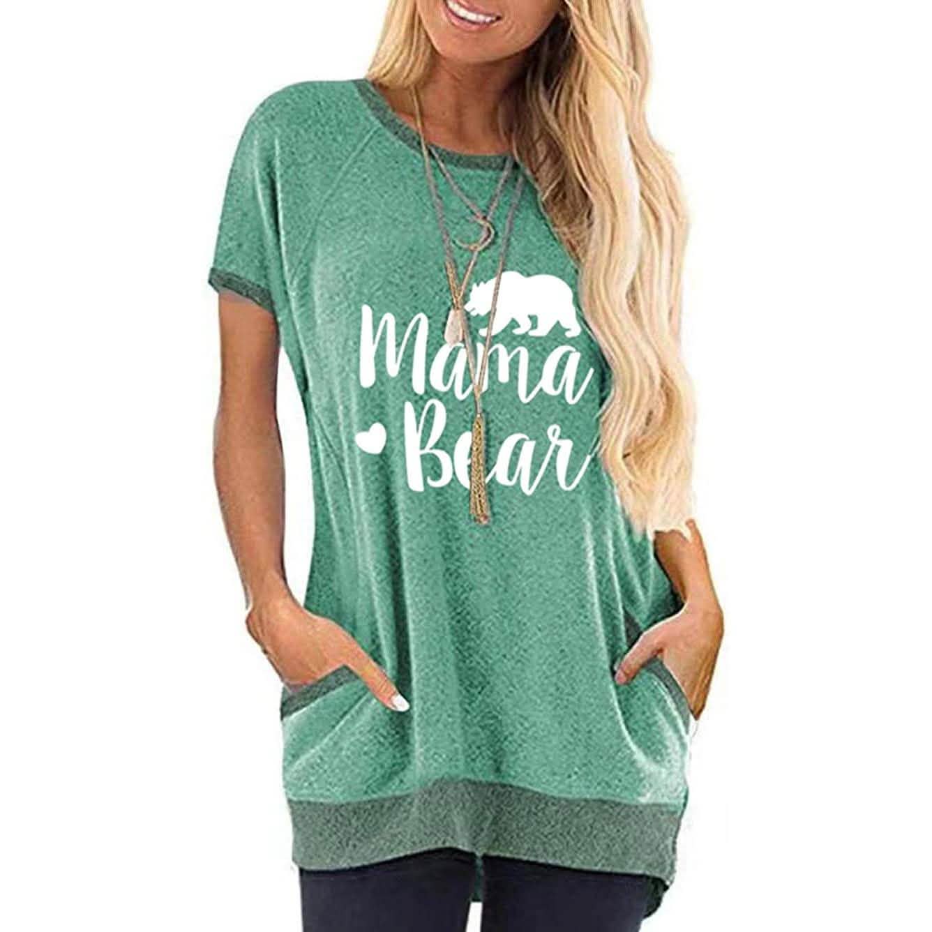 Damen Langarmshirts aus Baumwolle mit Grafik- und Buchstabenprint, Sommer-Oberteile