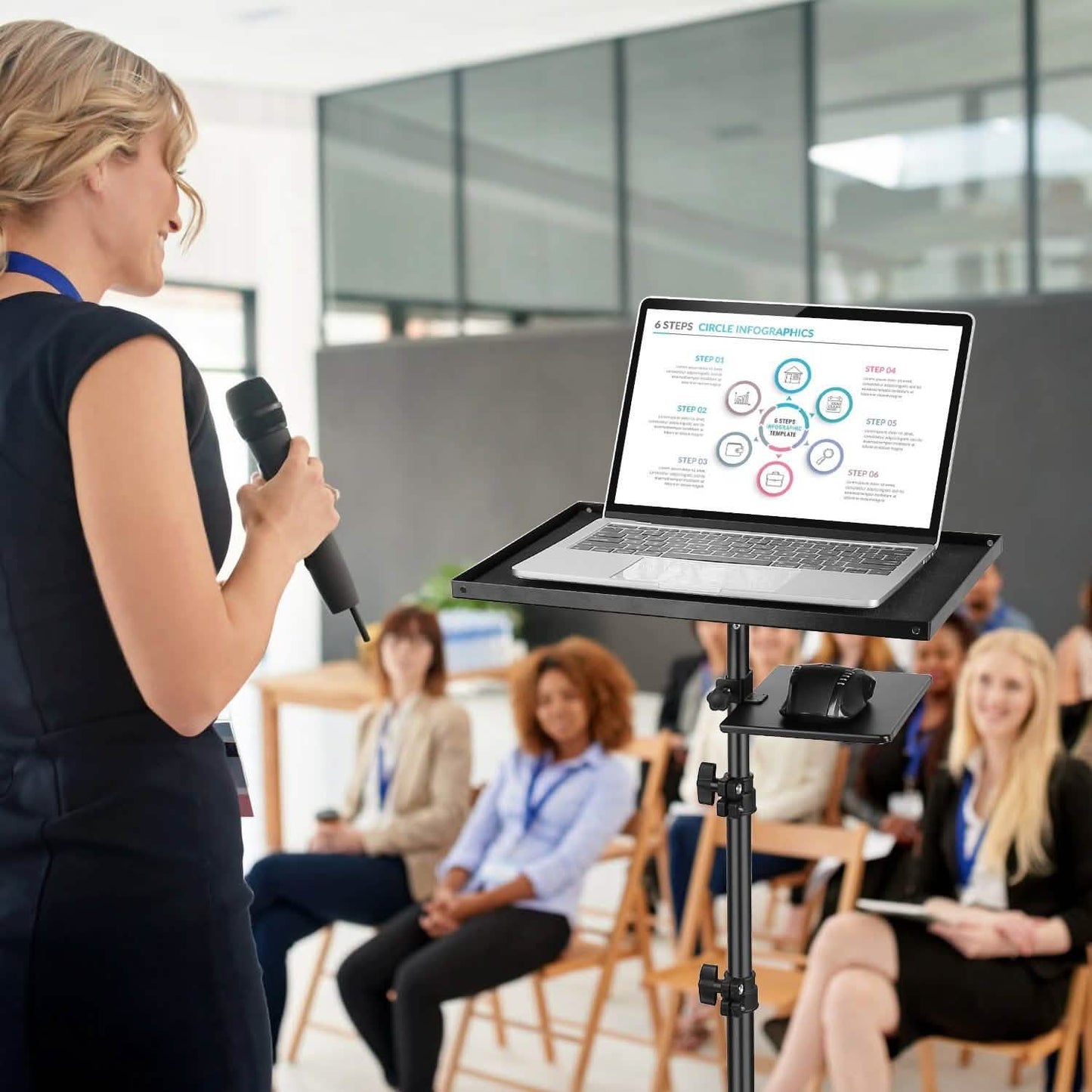 Laptop Beamer Stativ Ständer Höhenverstellbar
