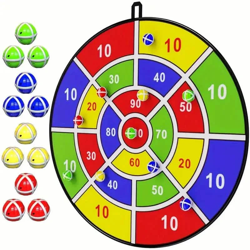 Große 29" Dartscheibe mit Klettbällen, Indoor & Outdoor Spaß Party Spielzeug