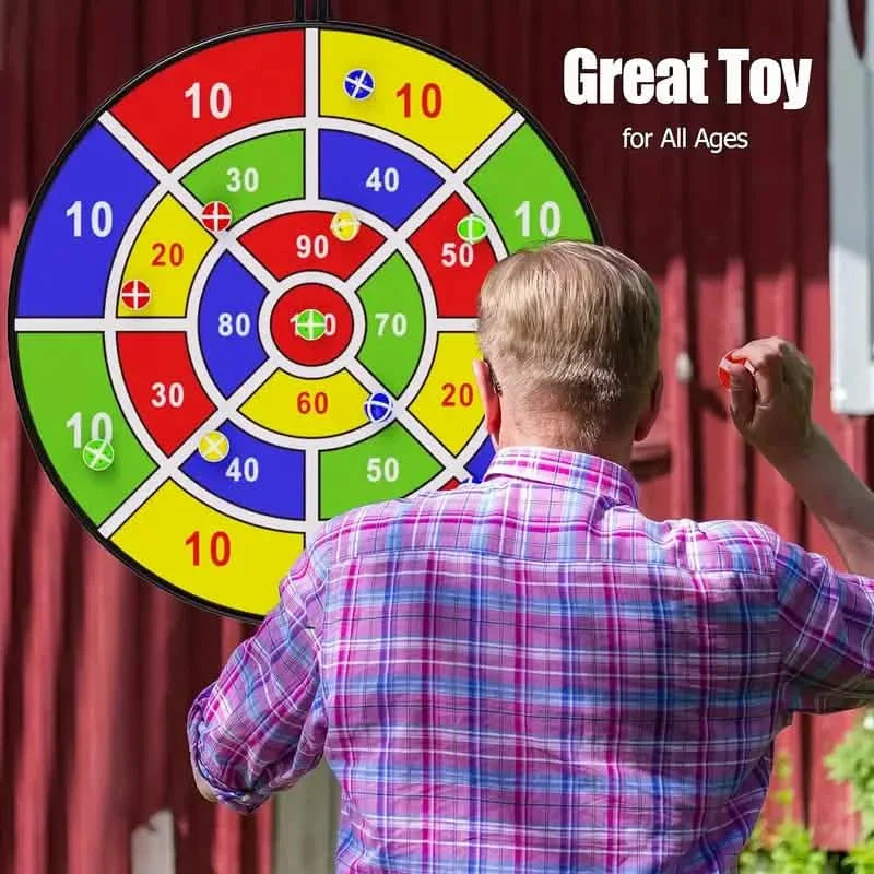 Große 29" Dartscheibe mit Klettbällen, Indoor & Outdoor Spaß Party Spielzeug