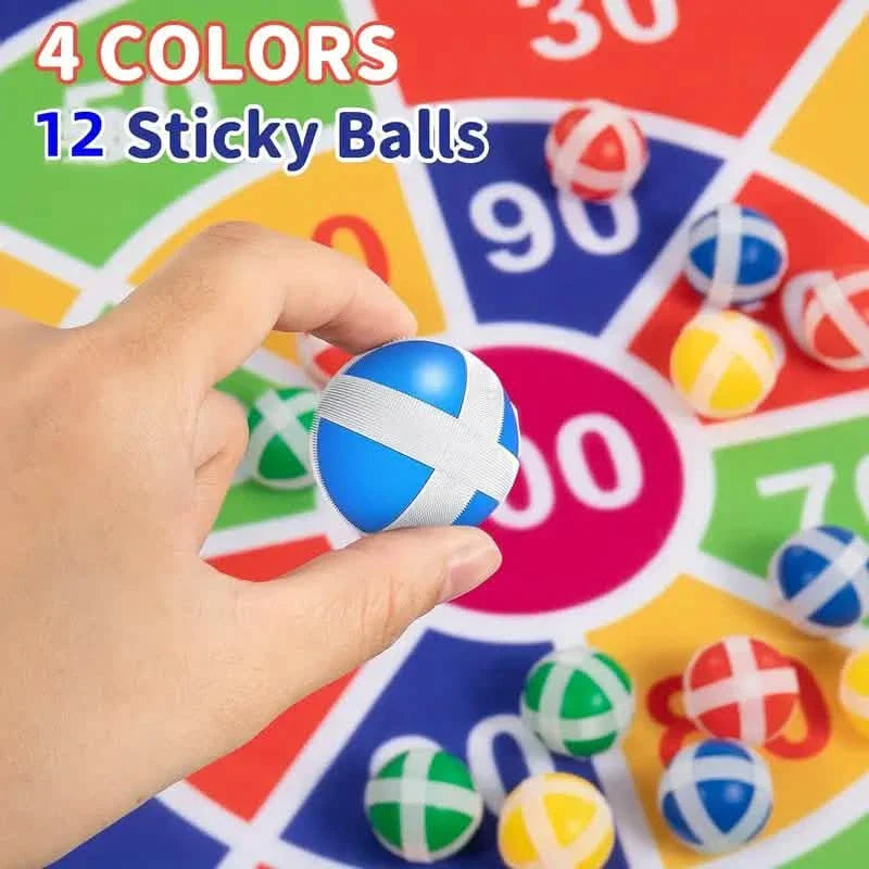 Große 29" Dartscheibe mit Klettbällen, Indoor & Outdoor Spaß Party Spielzeug