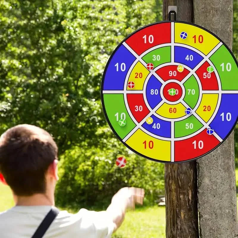 Große 29" Dartscheibe mit Klettbällen, Indoor & Outdoor Spaß Party Spielzeug