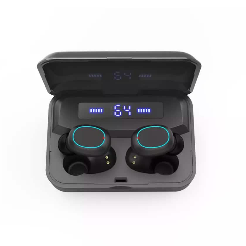 Laud Pro Buds True Wireless Bluetooth 5.2 Ohrhörer mit digitaler Leistungsanzeige
