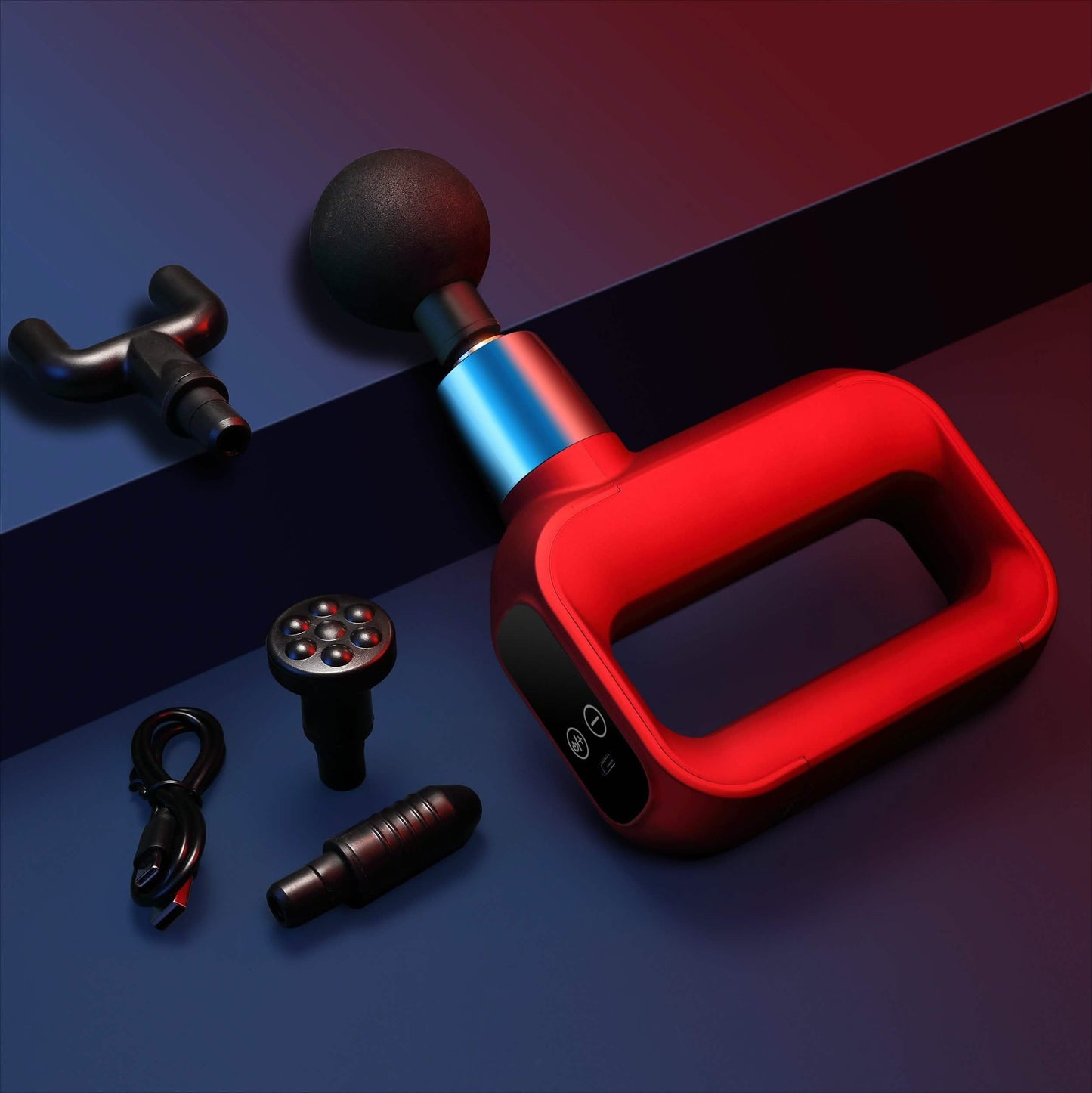 LAX Deluxe Handheld Tiefengewebe Perkussion Muskelmassagegerät für Fitness