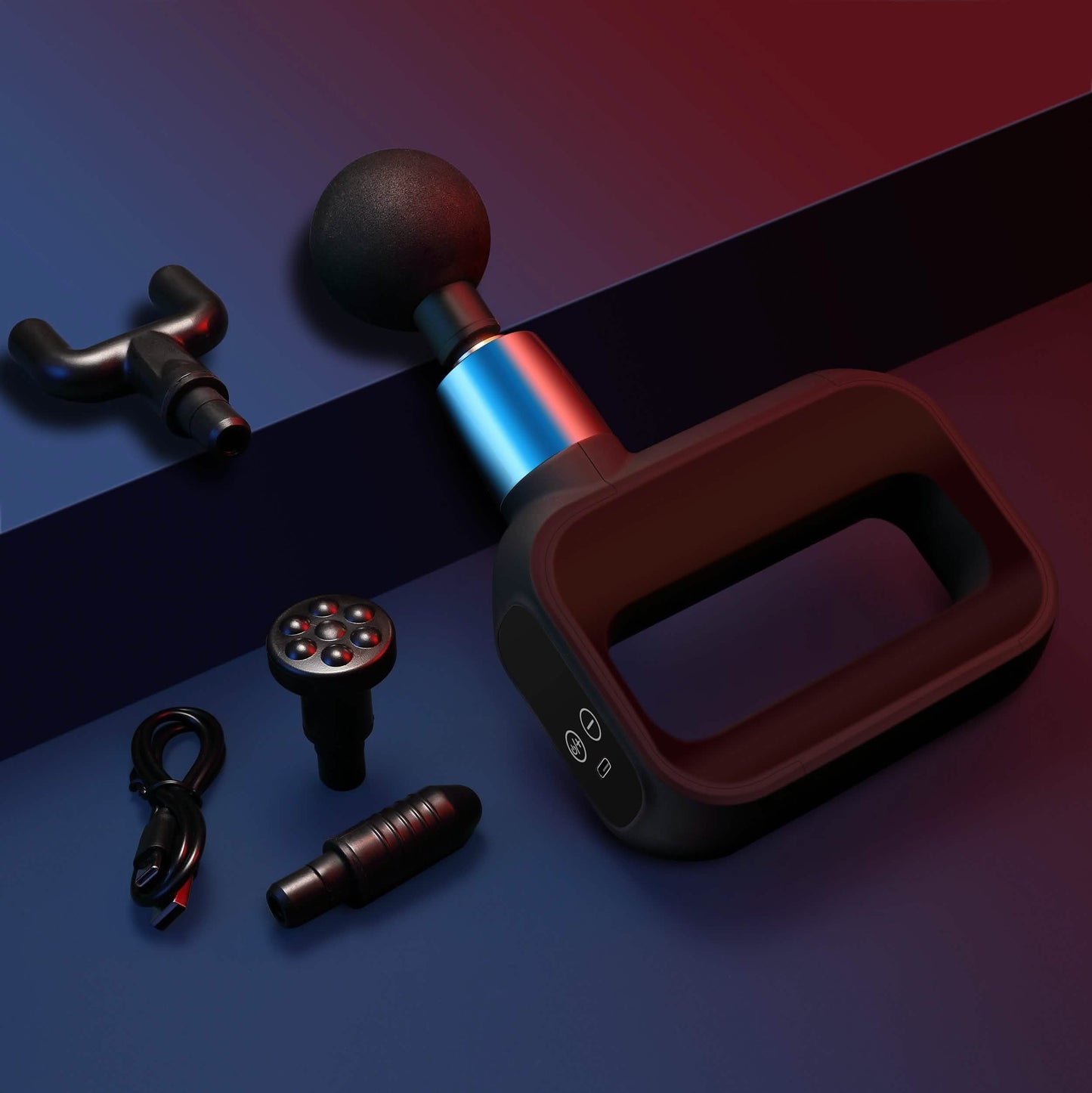 LAX Deluxe Handheld Tiefengewebe Perkussion Muskelmassagegerät für Fitness