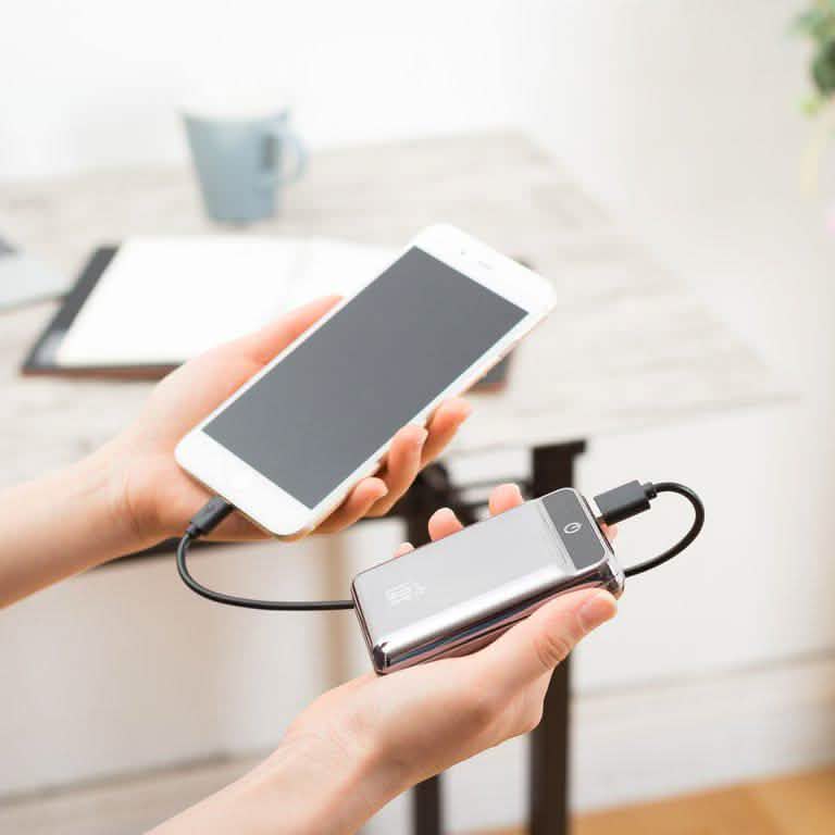 LAX Dual-USB 12.000 mAh Powerbank im Taschenformat