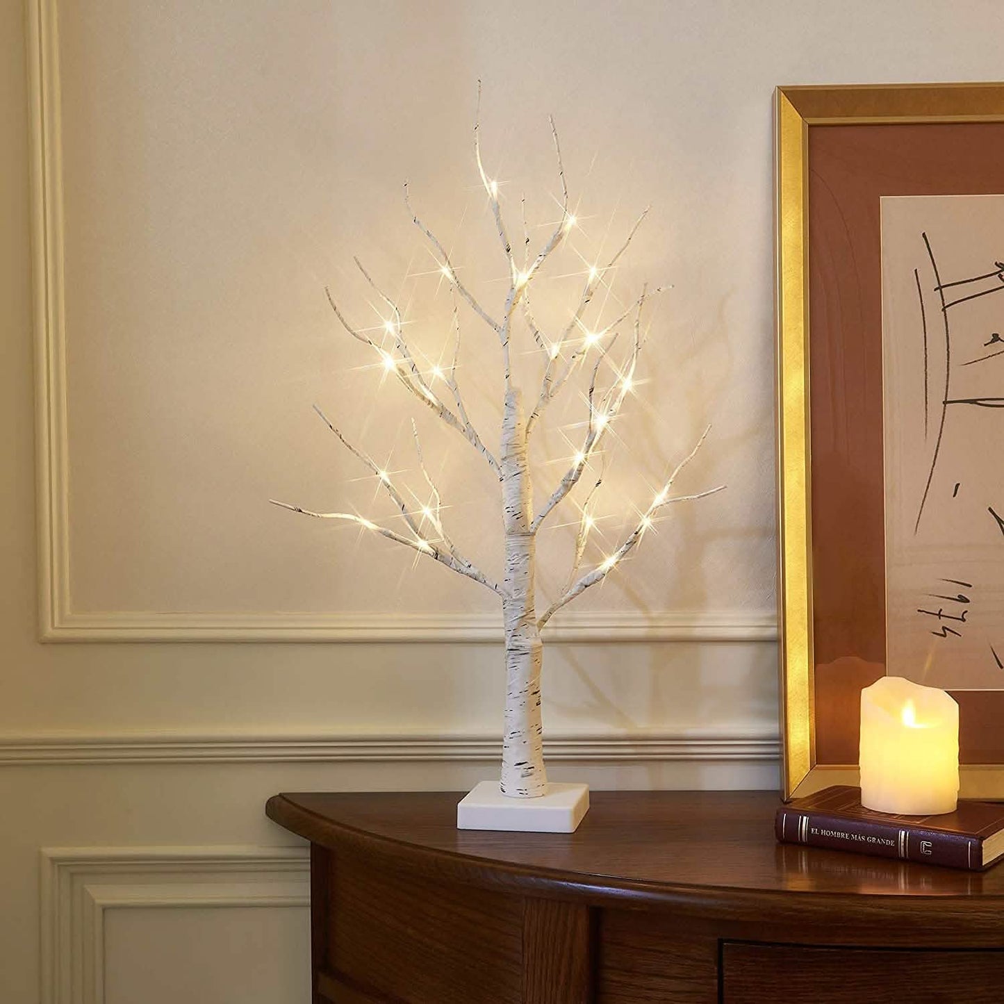 LED Weihnachts-Birken-Lichter für Zuhause