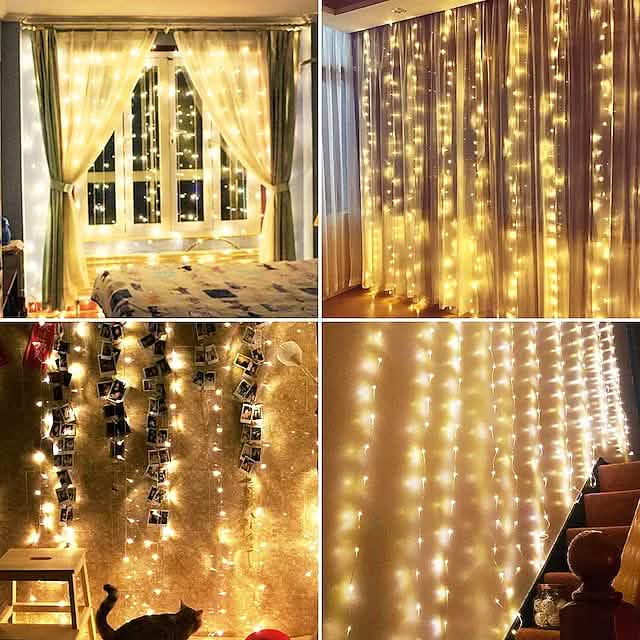 LED Lichterkette Vorhang für Zuhause Dekoration