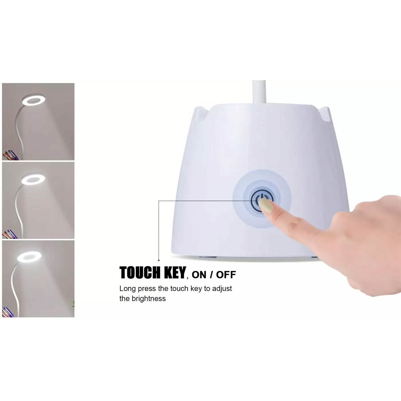 LED-Schreibtischlampe 3 Farbmodi Augenschonende Tischleuchte