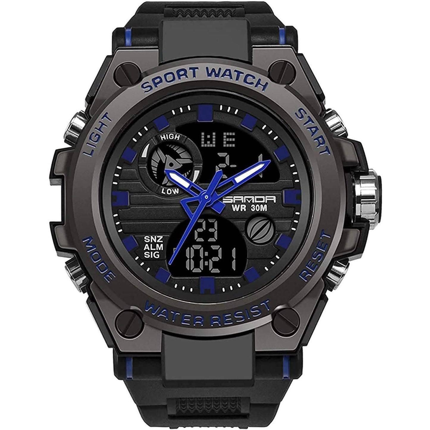 LED Digital Militär-Uhr Klassische Sportuhr für Herren