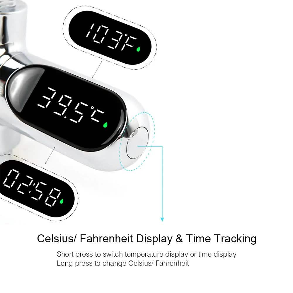 LED Digitales Duschthermometer
