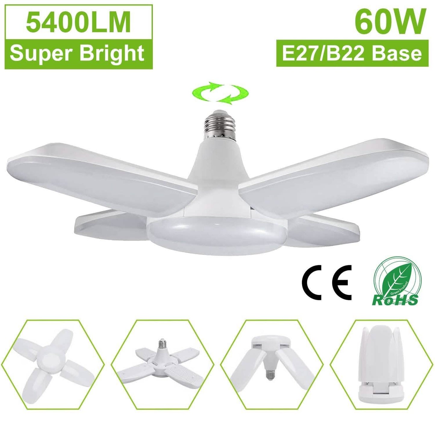 LED Garagenleuchte E27/B22 60W