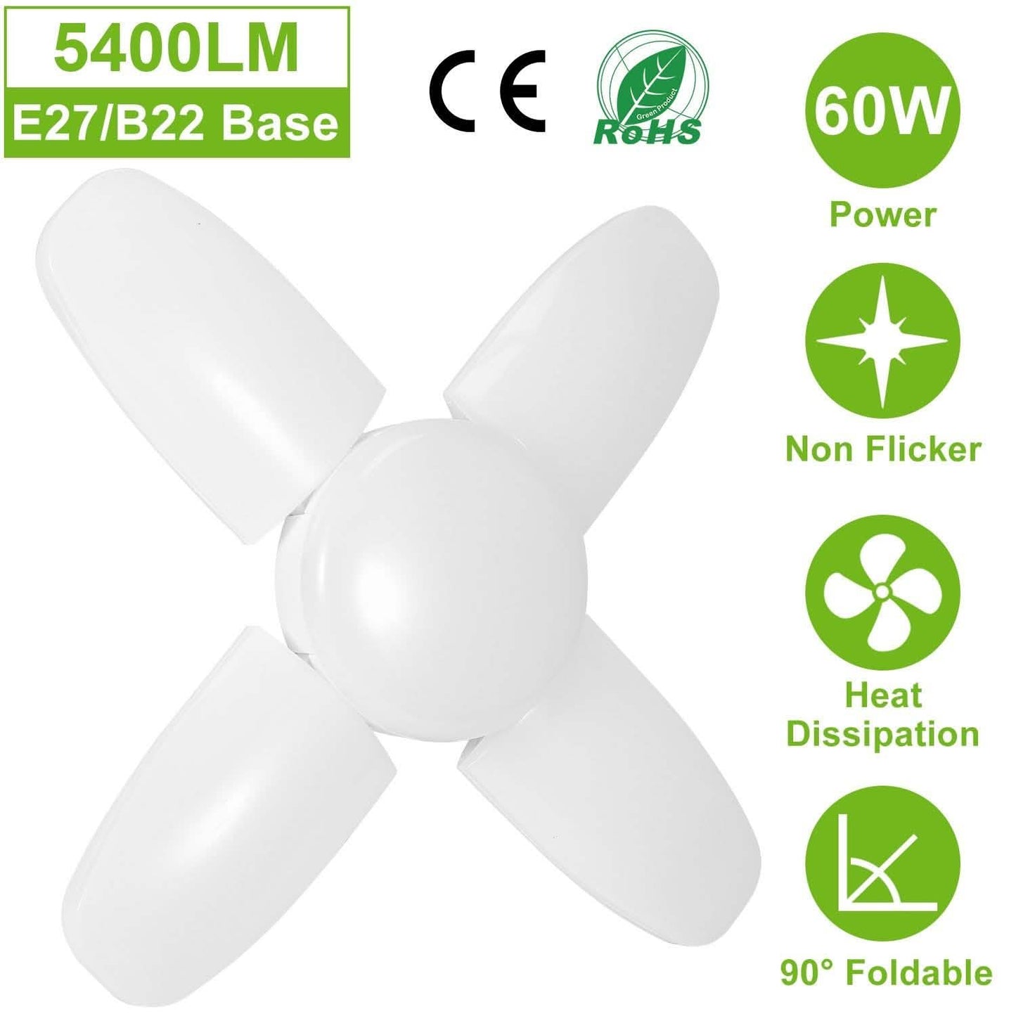 LED Garagenleuchte E27/B22 60W