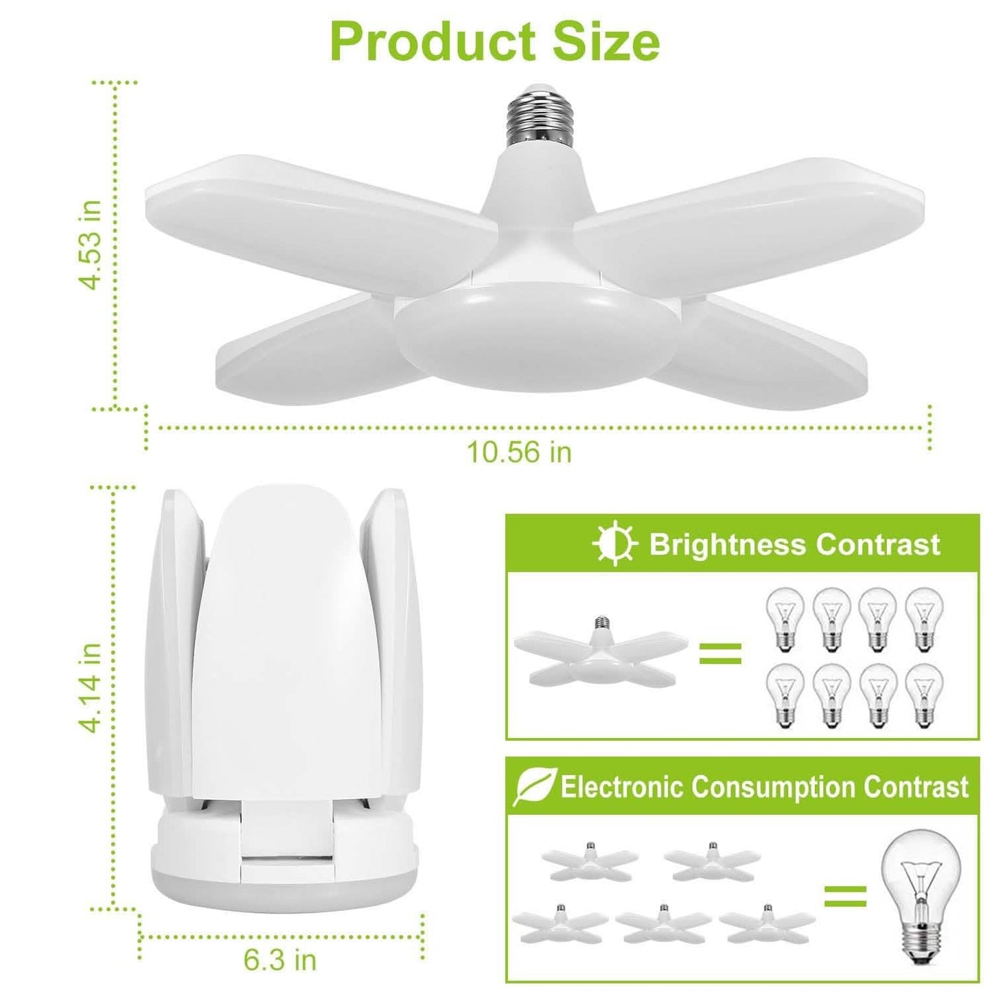 LED Garagenleuchte E27/B22 60W