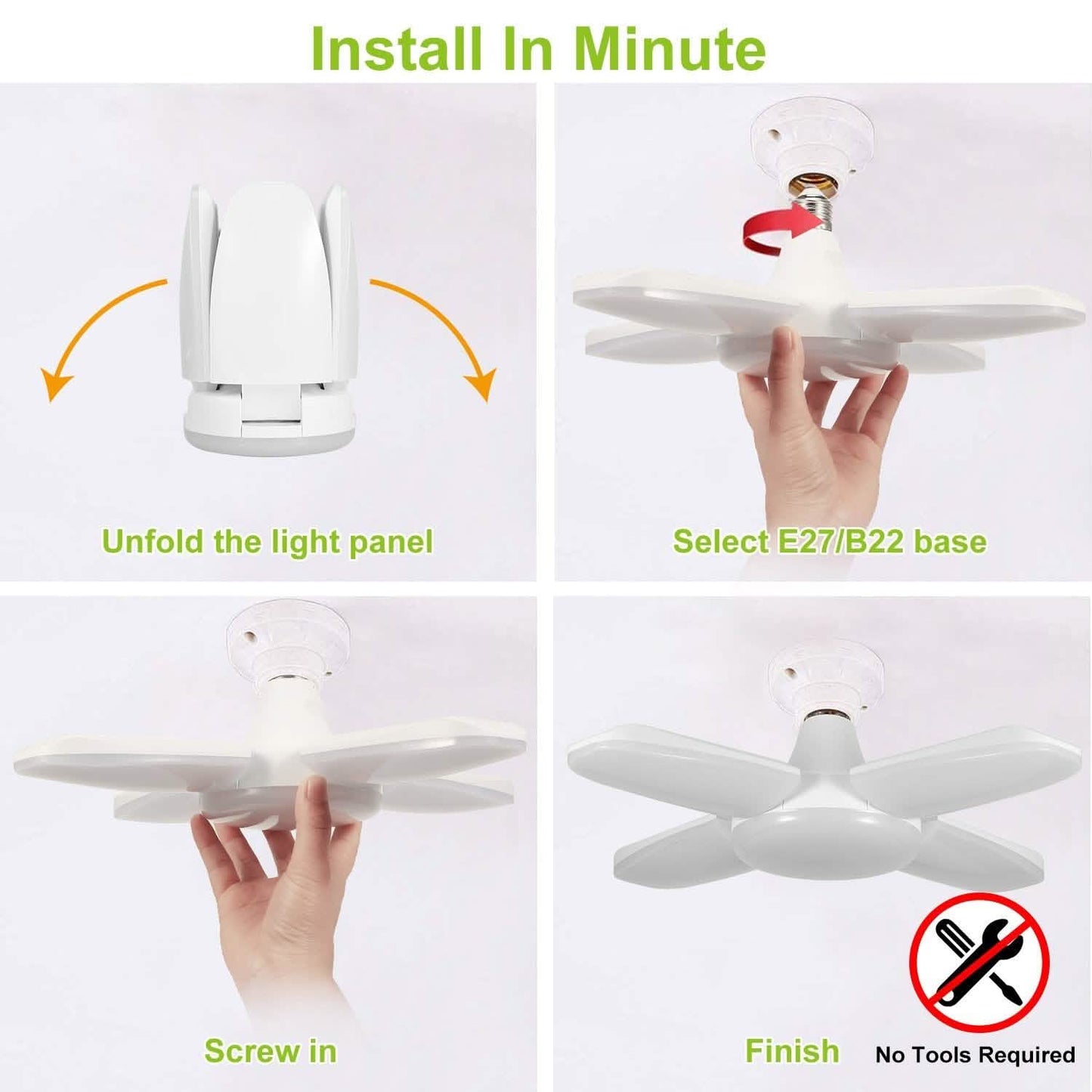 LED Garagenleuchte E27/B22 60W