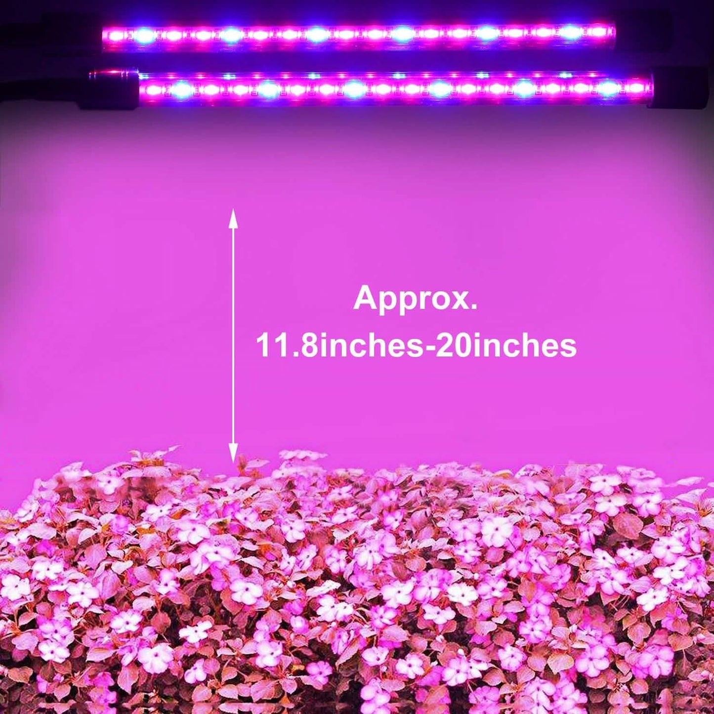 LED Pflanzenlampe mit Doppelköpfen