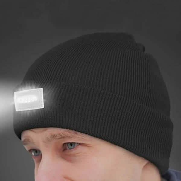 LED Mütze mit Stirnlampe für Damen und Herren
