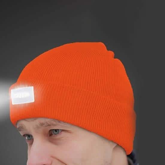 LED Mütze mit Stirnlampe für Damen und Herren