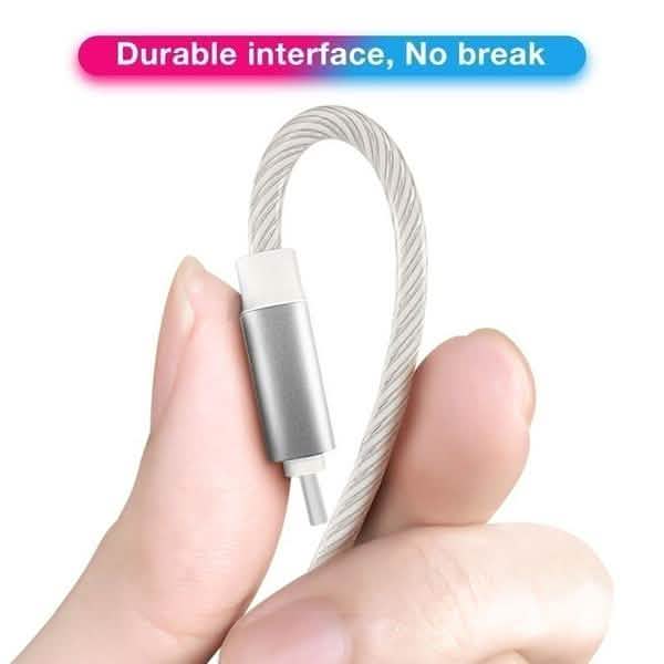LED-Licht USB-Ladekabel 3-in-1 Schnellladefunktion