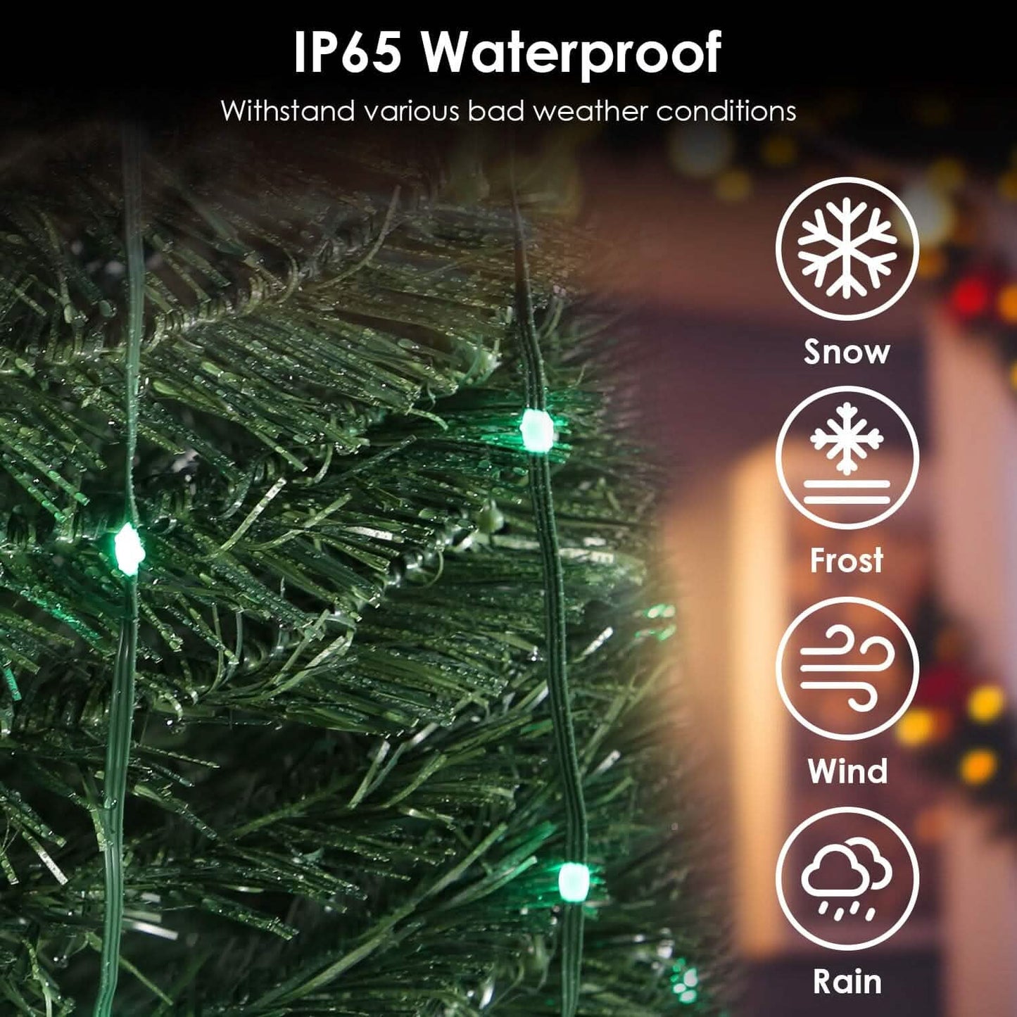 LED Lichter Klappbarer Weihnachtsbaum Licht mit Fernbedienung App-Steuerung