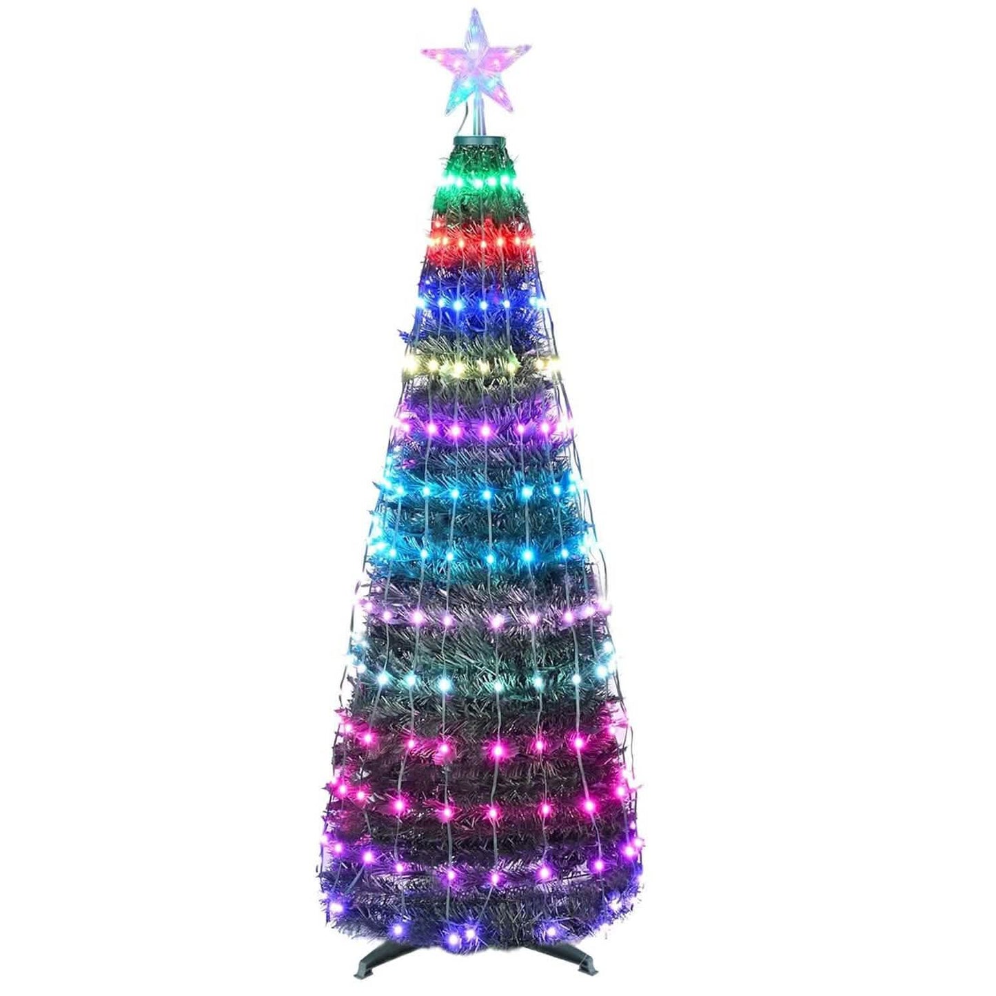 LED Lichter Klappbarer Weihnachtsbaum Licht mit Fernbedienung App-Steuerung