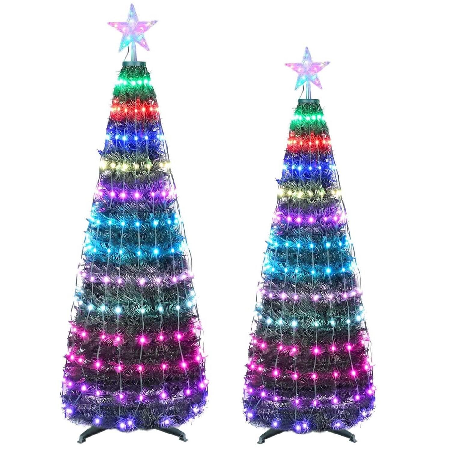 LED Lichter Klappbarer Weihnachtsbaum Licht mit Fernbedienung App-Steuerung