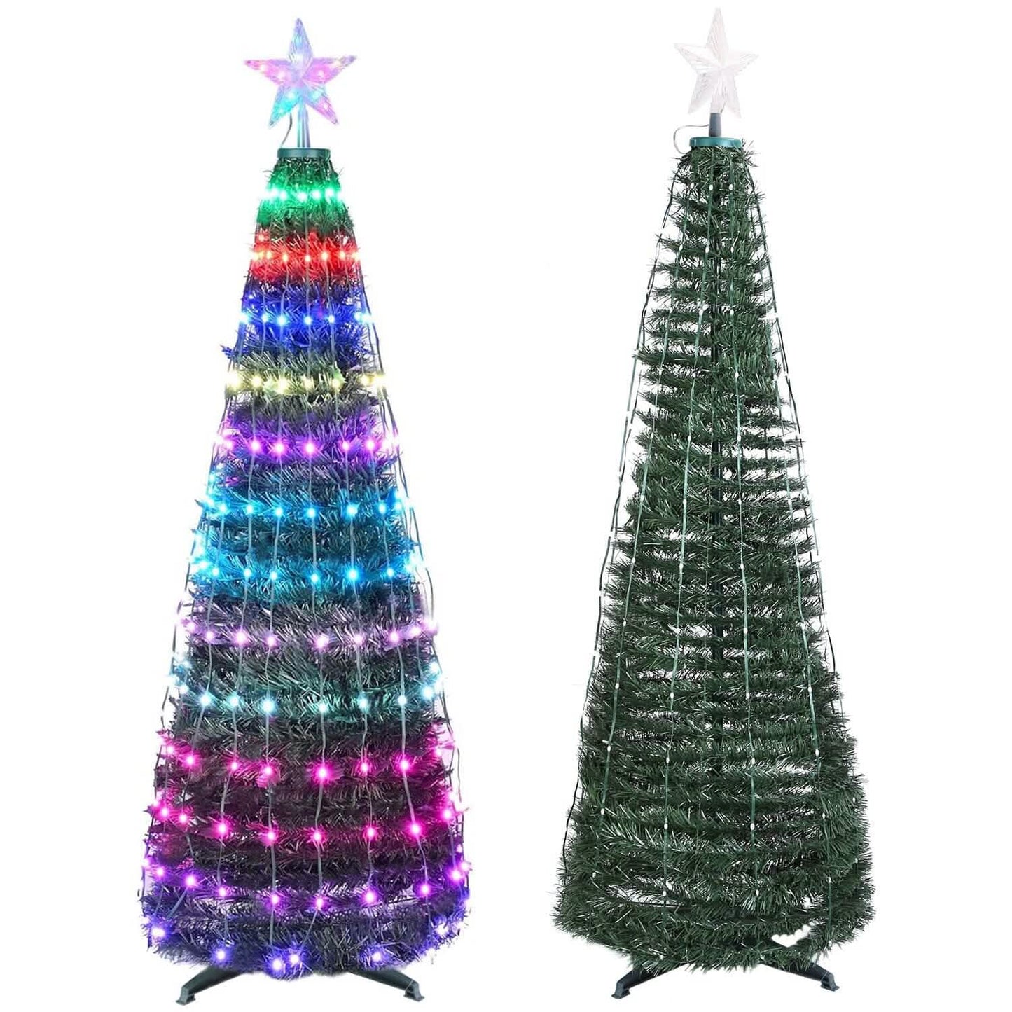 LED Lichter Klappbarer Weihnachtsbaum Licht mit Fernbedienung App-Steuerung