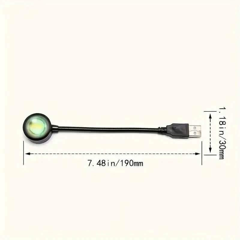 LED-Projektion Sonnenuntergang Regenbogen Lampe