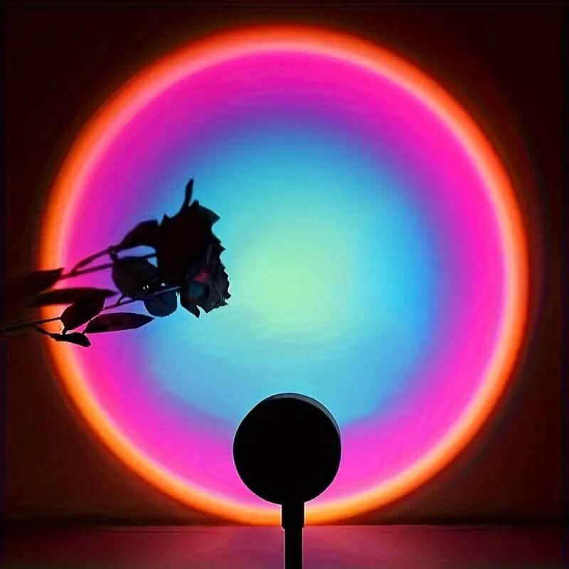 LED-Projektion Sonnenuntergang Regenbogen Lampe