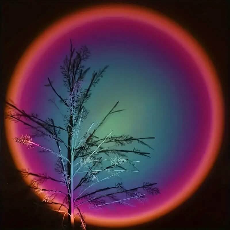 LED-Projektion Sonnenuntergang Regenbogen Lampe