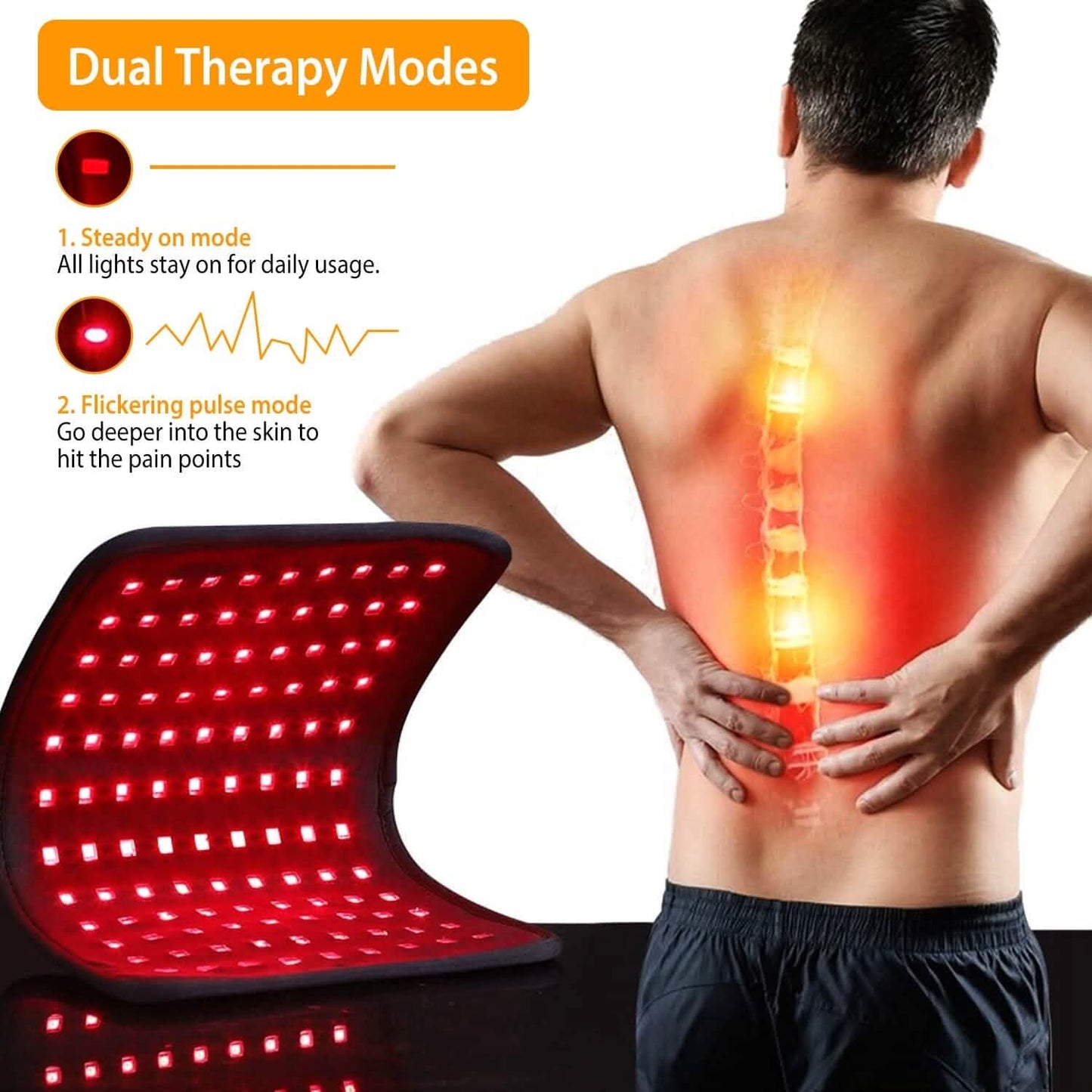 LED-Rotlichttherapie-Gürtel