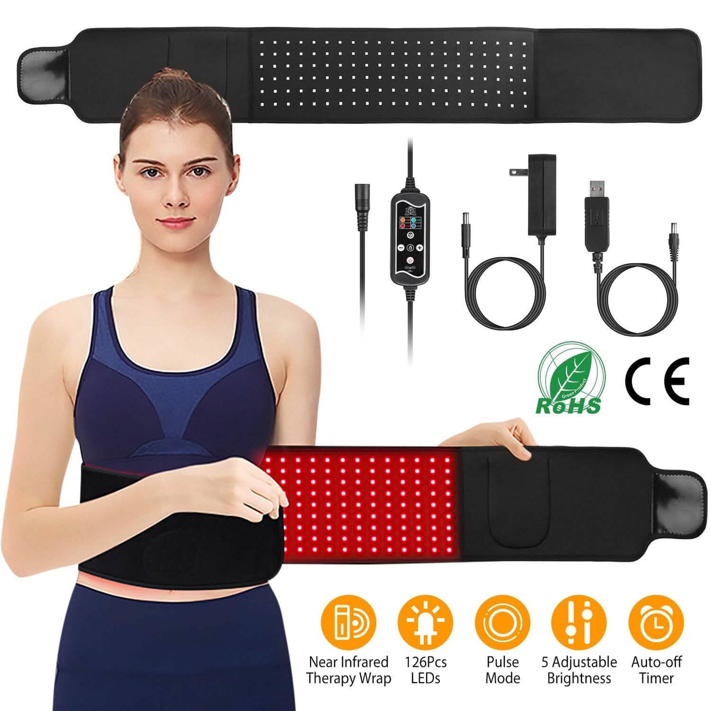 LED-Rotlichttherapie-Gürtel