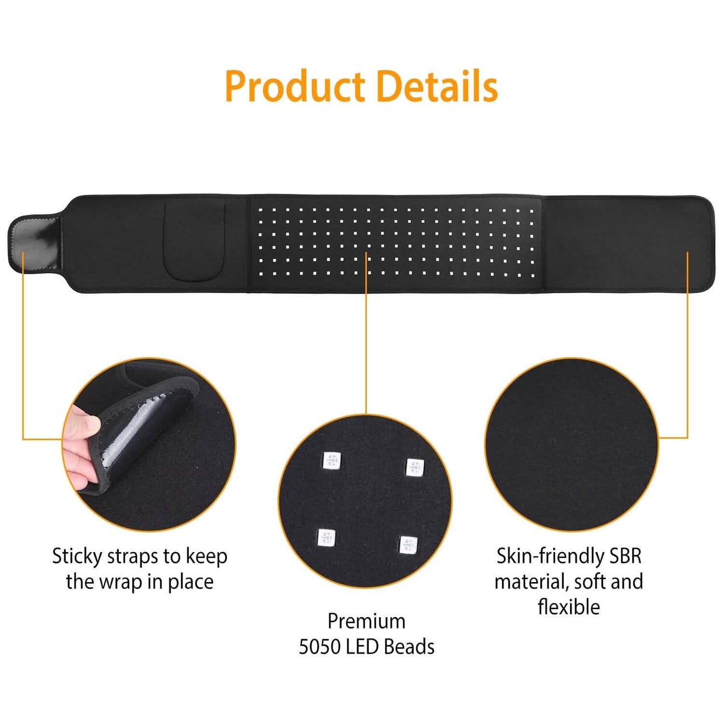 LED-Rotlichttherapie-Gürtel