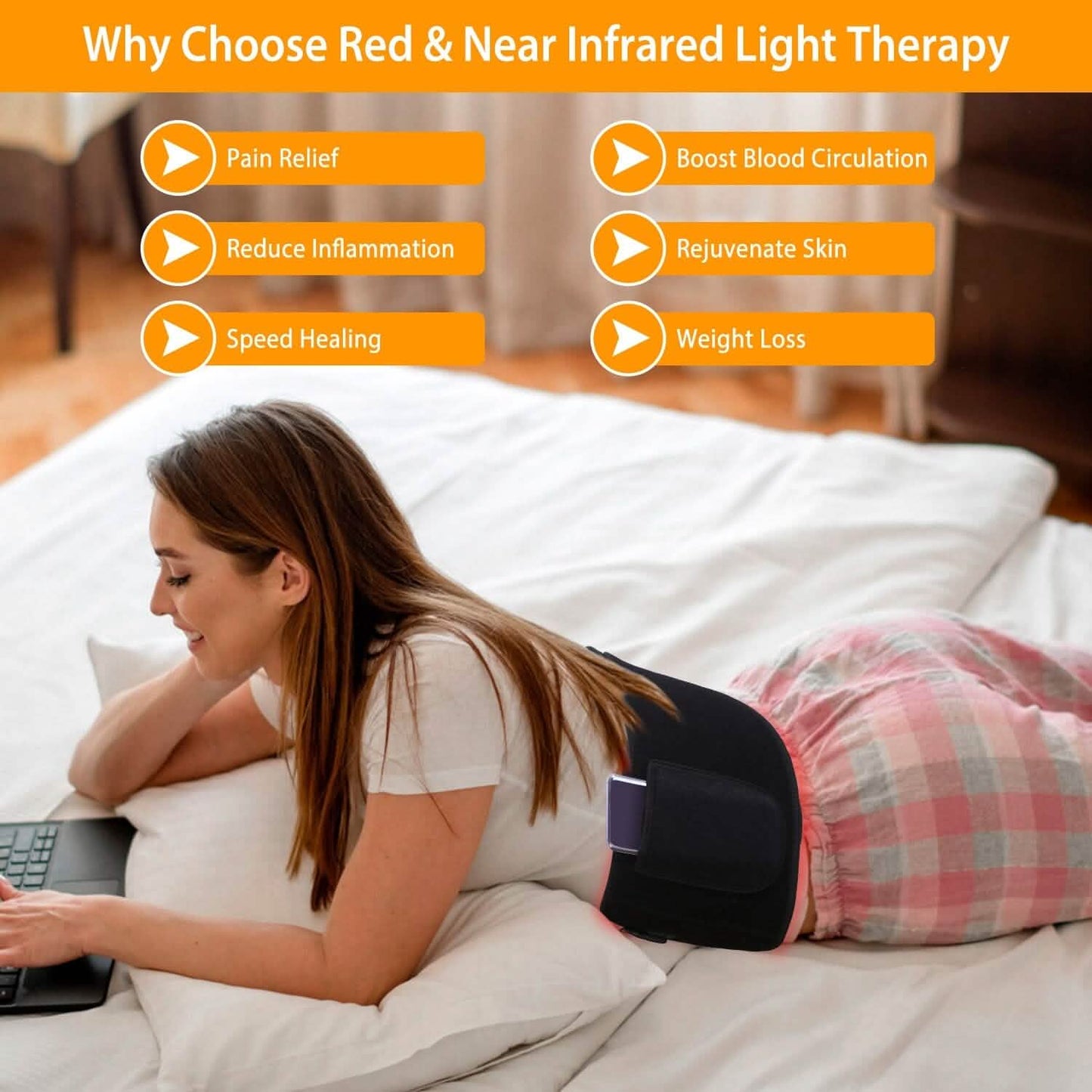 LED-Rotlichttherapie-Gürtel