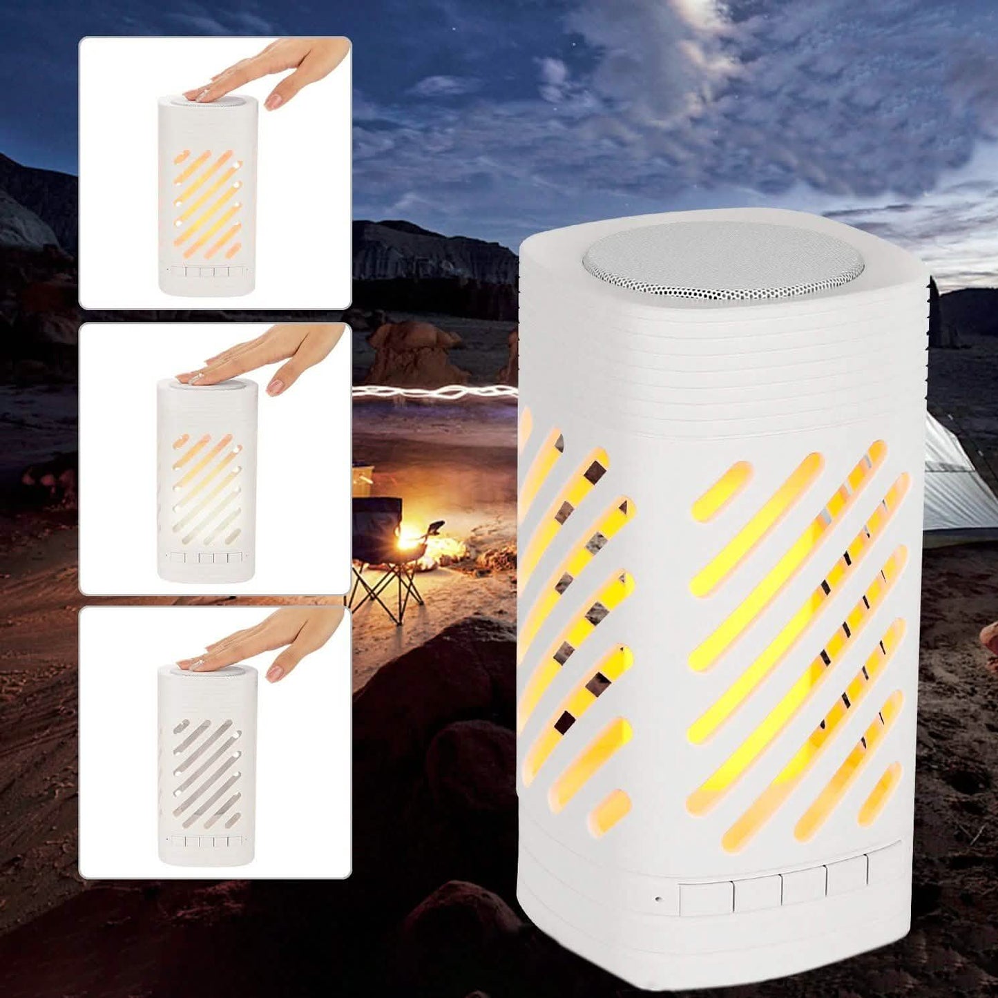 LED Smart-Touch Bluetooth-Lautsprecher Wiederaufladbare Campinglampe