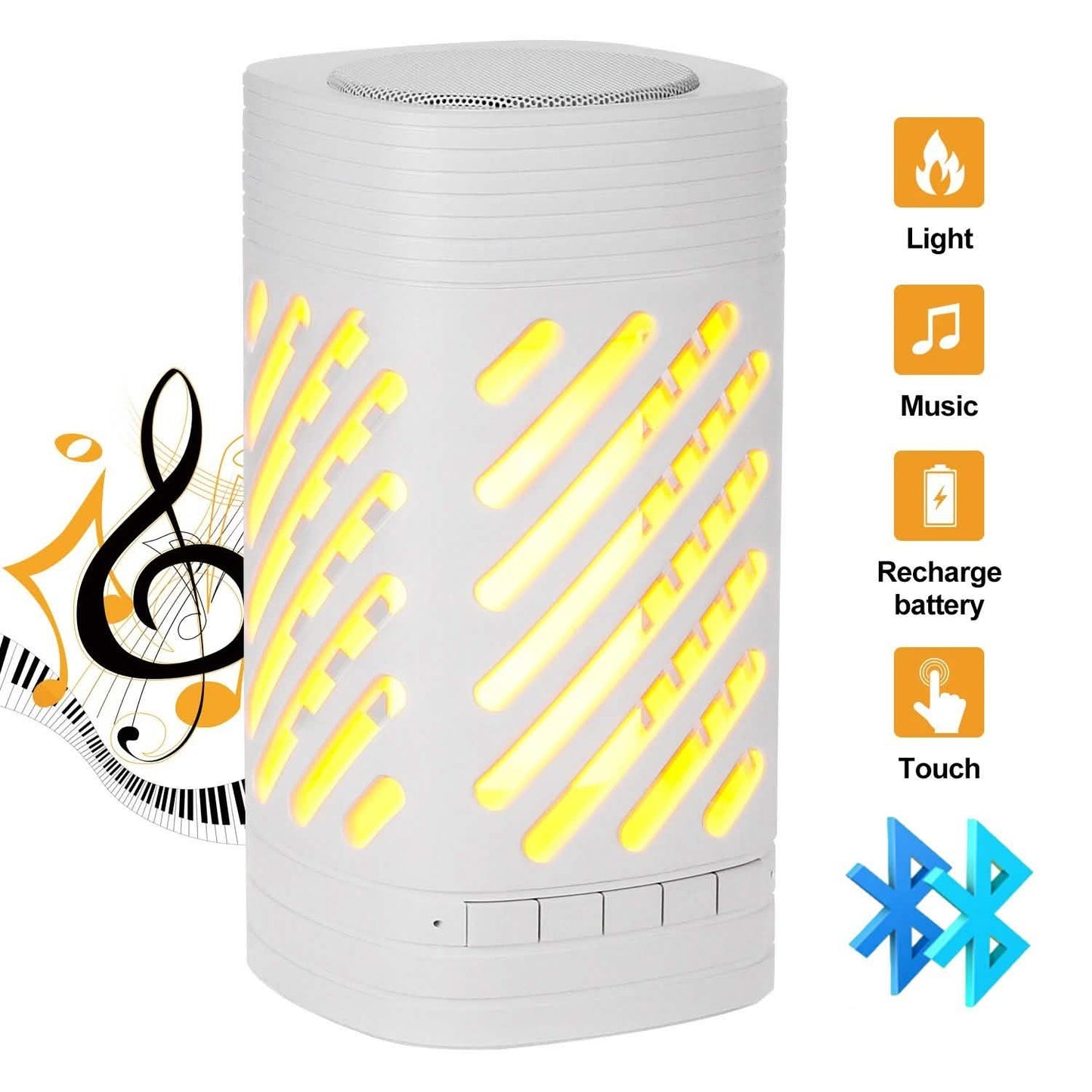 LED Smart-Touch Bluetooth-Lautsprecher Wiederaufladbare Campinglampe