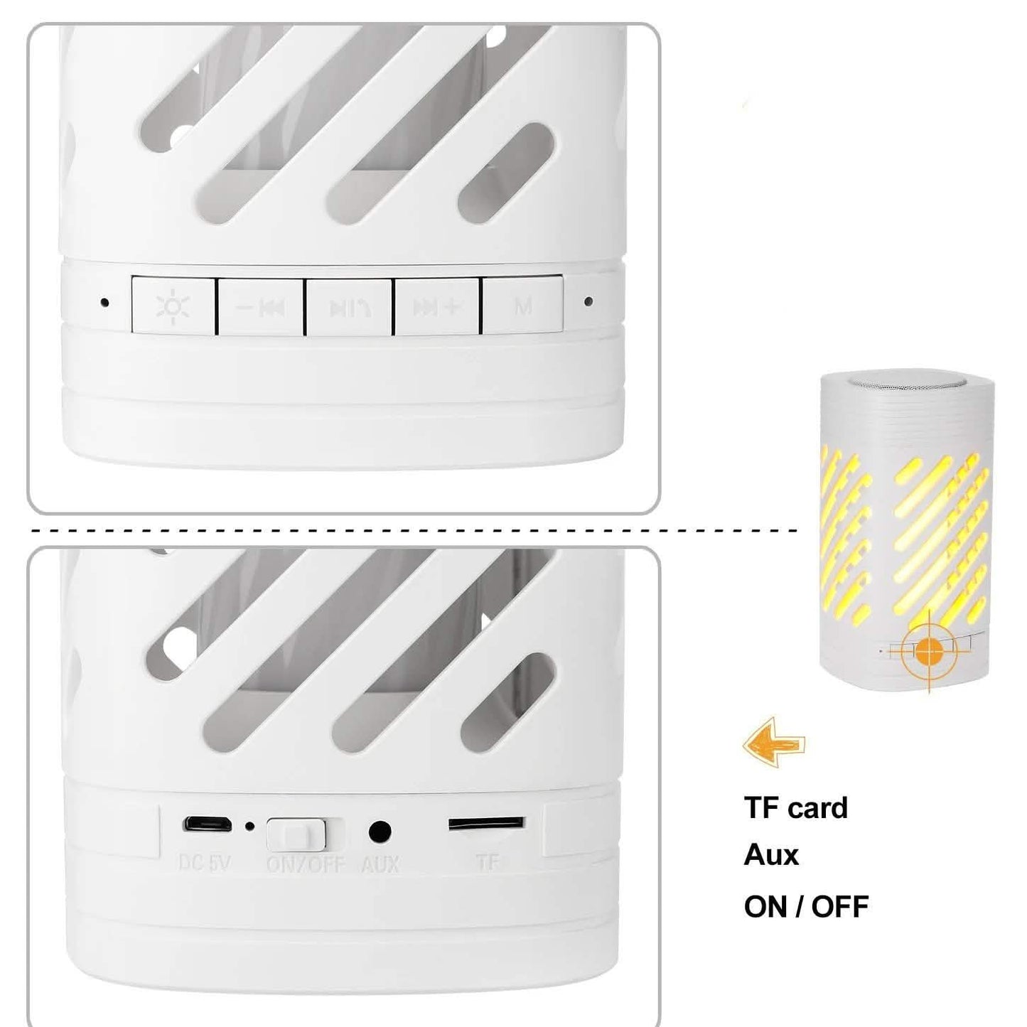 LED Smart-Touch Bluetooth-Lautsprecher Wiederaufladbare Campinglampe