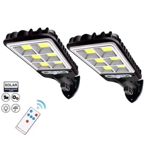LED Solarleuchte Bewegungsmelder 3 Modi Flutlichtlampe Outdoor Straßen Wand Garten