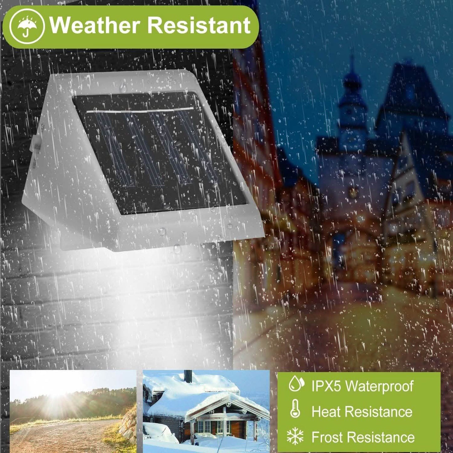Solarbetriebene LED-Treppenleuchten