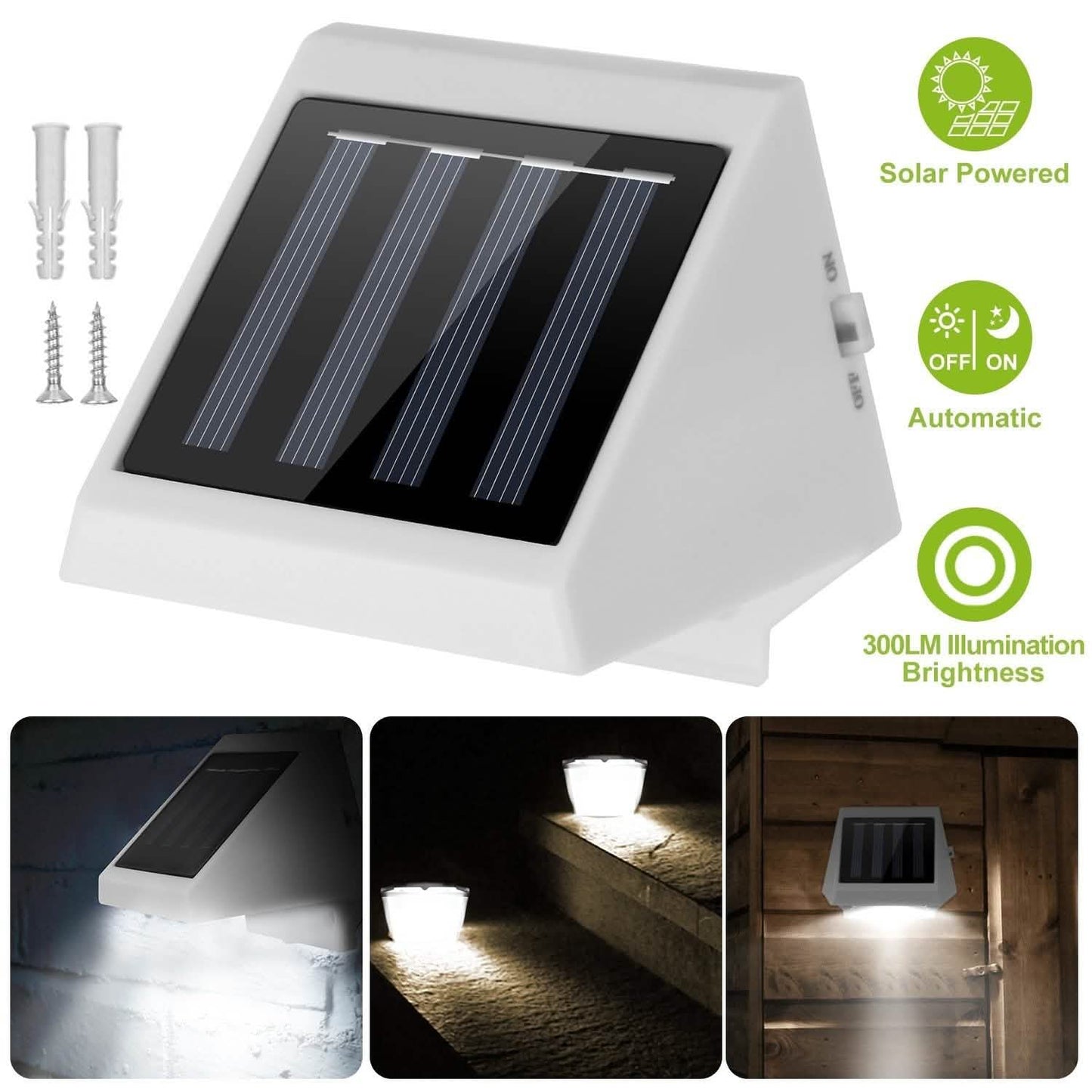 Solarbetriebene LED-Treppenleuchten