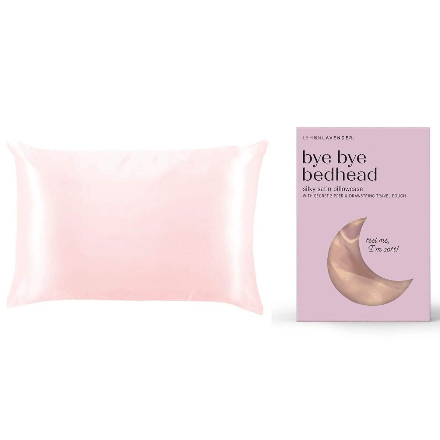 Zitronen-Lavendel superweicher, seidiger Satin-Kissenbezug