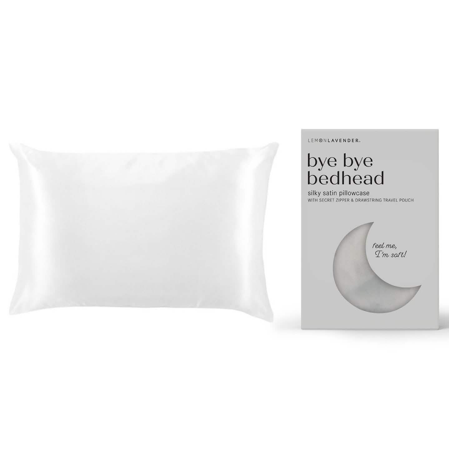 Zitronen-Lavendel superweicher, seidiger Satin-Kissenbezug