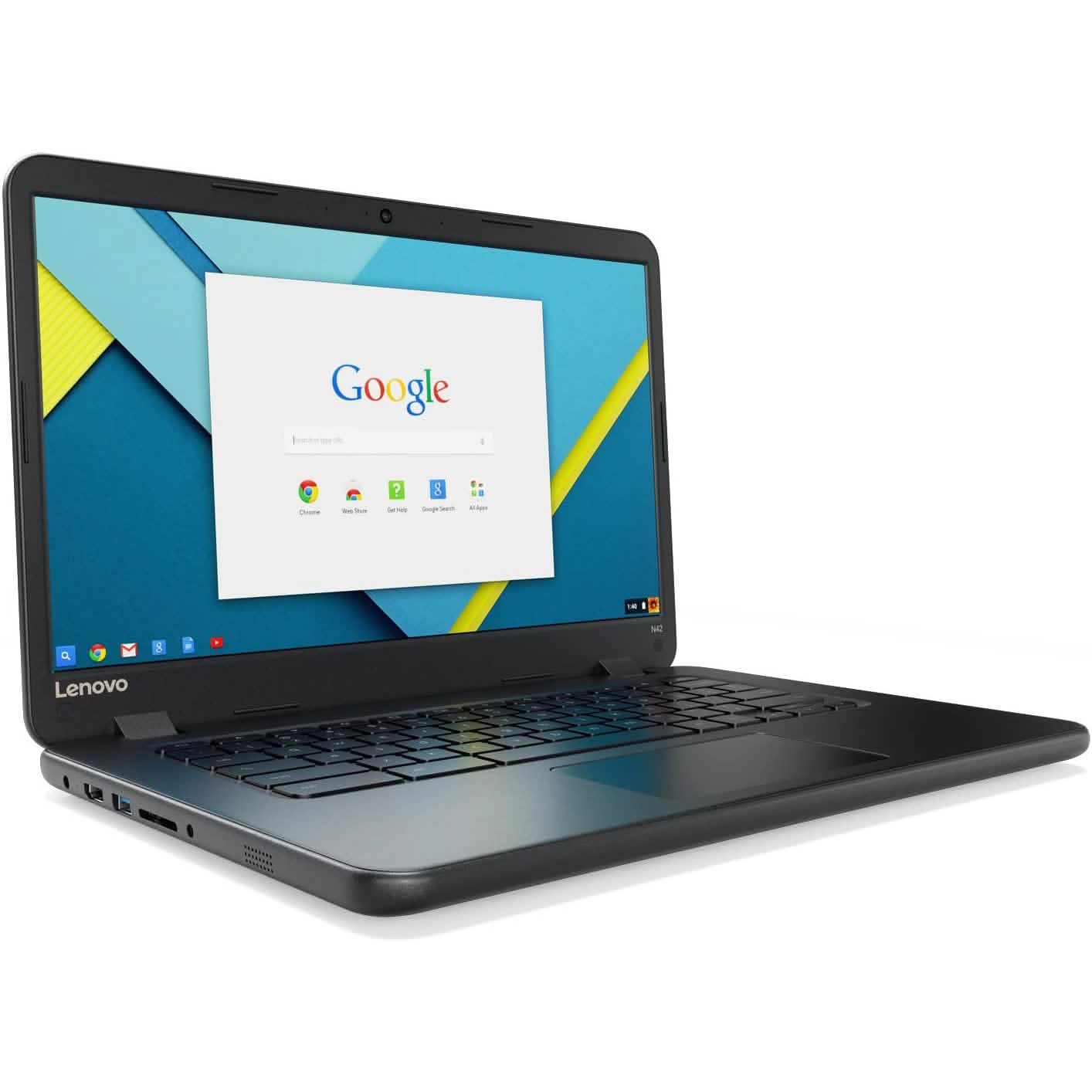 Lenovo IdeaPad N42-20 14" Chromebook, Intel N3060 Dual-Core, 16GB eMMC SSD, 4GB DDR3 (Generalüberholt)