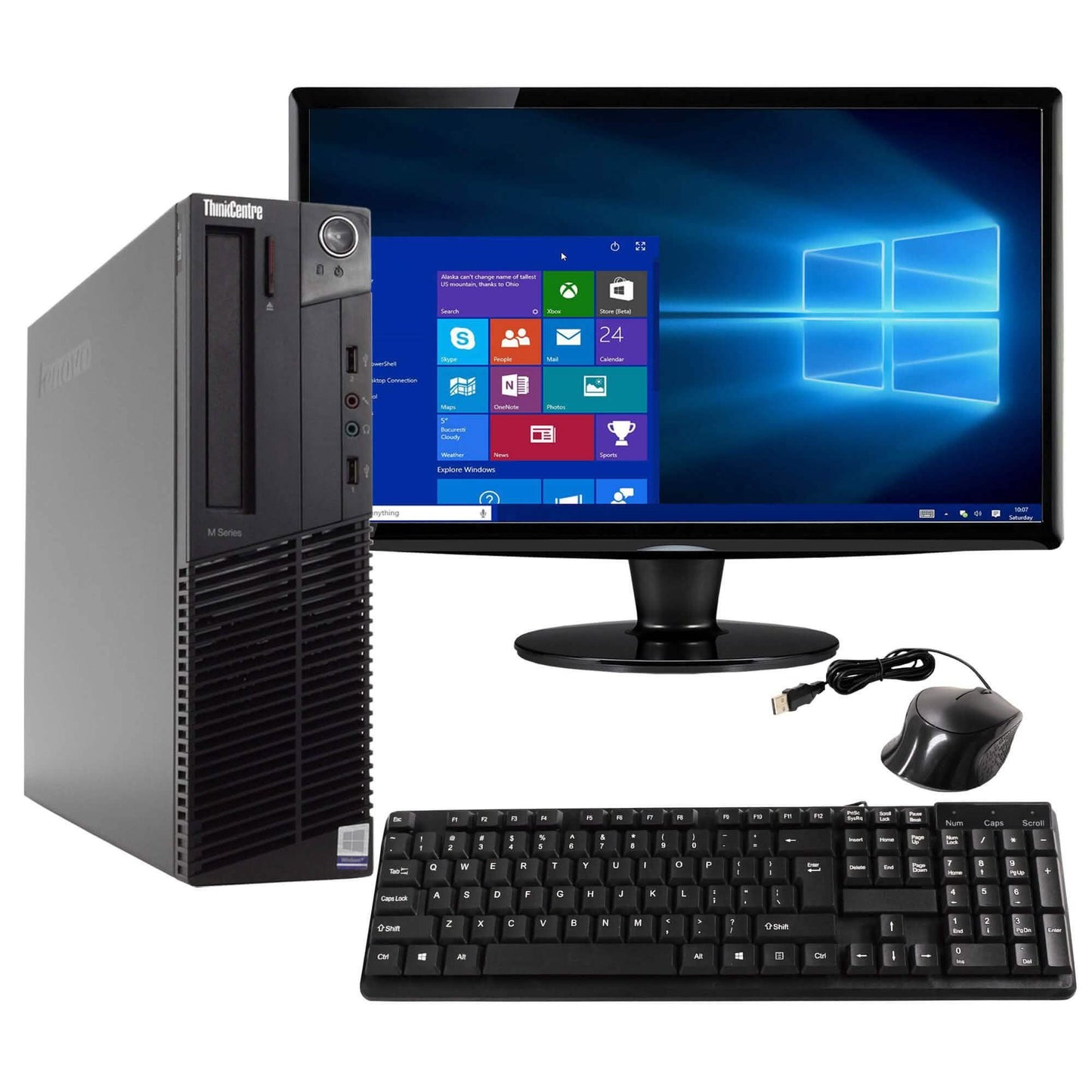 Lenovo ThinkCentre M82 Desktop-PC – 120 GB SSD-Festplatte ( generalüberholt)