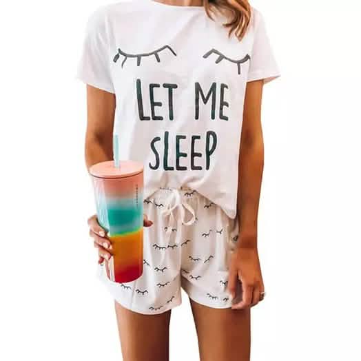 Leo Rosi Damen Freizeit-Loungewear-Set „Let Me Sleep“