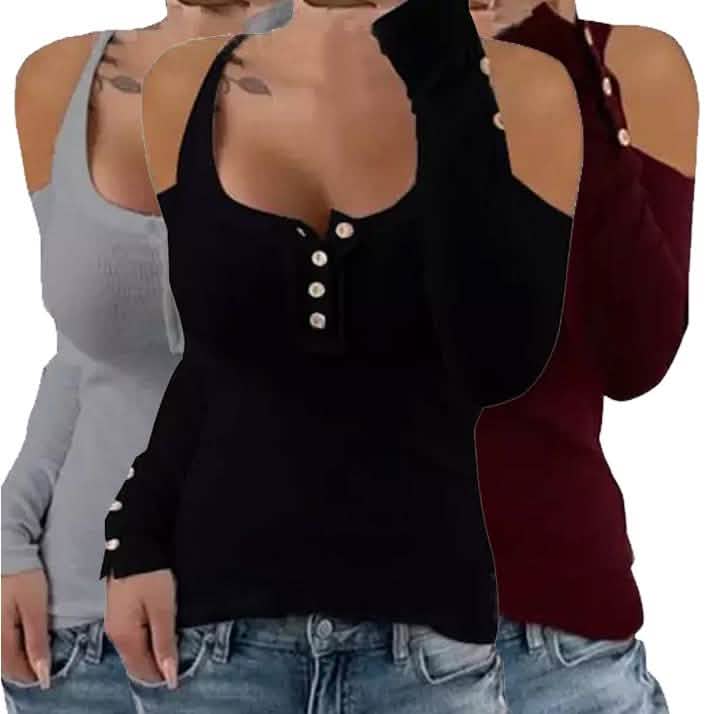 Damen-Top „Sheila“ mit Carmen-Ausschnitt
