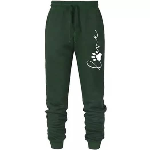 Leo Rosi Damen Love Dog Pfotenabdruck Jogginghose