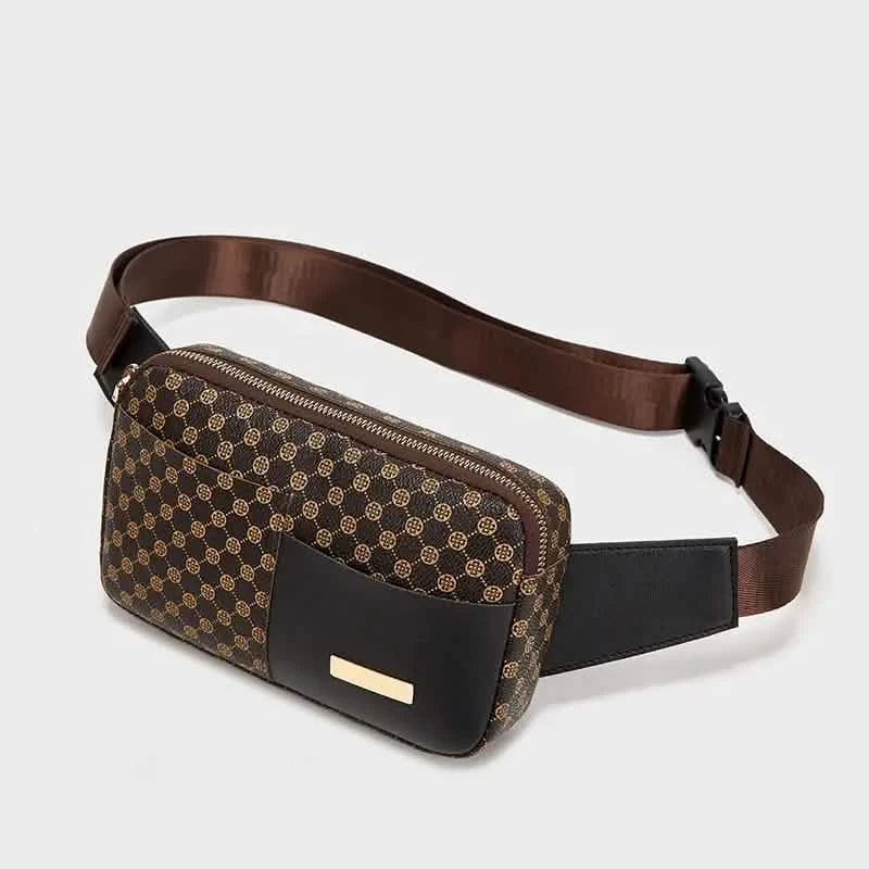 Brusttasche mit Leopardenmuster